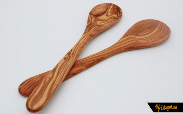 olive wood spoon flat